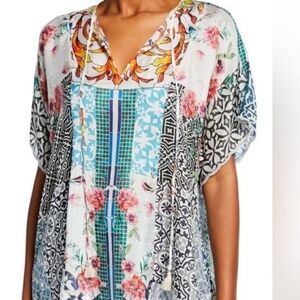 Johnny Was Milly Tassel Silk Blouse